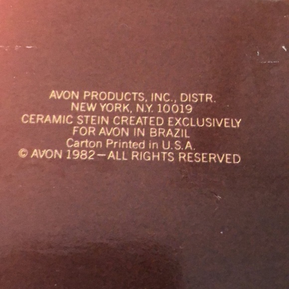 NIB 1982 Avon limited edition ship design beer stein handcrafted in Brazil. - Picture 11 of 16